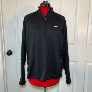 Nike Running Dri-Fit Long Sleeve 1/4 Zip Fleece Lined Pullover Shirt Womens XL
